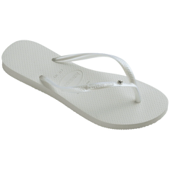 Women's Slim Crystal Flip Flops