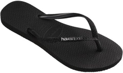 Havaianas Slim Glitter II Women's Slim Design Shiny Finish Summr Sandals (Black Black, EU 39/40), black, 39/40 EU