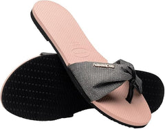 Havaianas You St. Tropez Shine Flip-Flop Ballet Rose 37/38 Brazil (US Men's 5/6, Women's 7/8) M, Pack Of 2