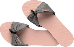 Havaianas You St. Tropez Shine Flip-Flop Ballet Rose 37/38 Brazil (US Men's 5/6, Women's 7/8) M, Pack Of 2