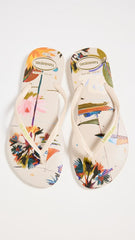 Havaianas Women Slim Animal Floral Fusion Flip Flops - Spring and Summer Pool Sandals for Women