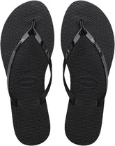 Havaianas Women's You Metallic Sandal, Black,41/42 BR (11-12 M US)