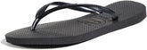 Havaianas Women's Slim Flip Flop Sandal, Black, 5-6