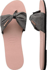 Havaianas You St. Tropez Shine Flip-Flop Ballet Rose 37/38 Brazil (US Men's 5/6, Women's 7/8) M, Pack Of 2