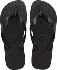 Havaianas Men's Top Flip Flop Sandal, Black, 8 M US