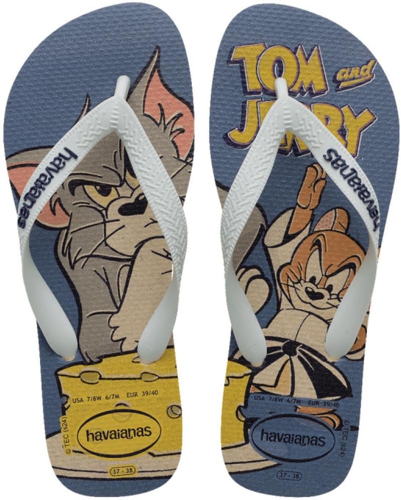 Havaianas Top Warner Classics - Comfortable, Durable and Lightweight Flip Flops - Warner Bros Sole - Non-Slip Sole - Unisex Adult