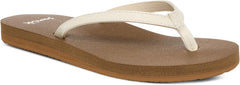 Sanuk Yoga Joy Womens Flip Flops | Yoga Mat Footbed | Sandals for Women | Womens Yoga Sandals | Women's Beach Sandals