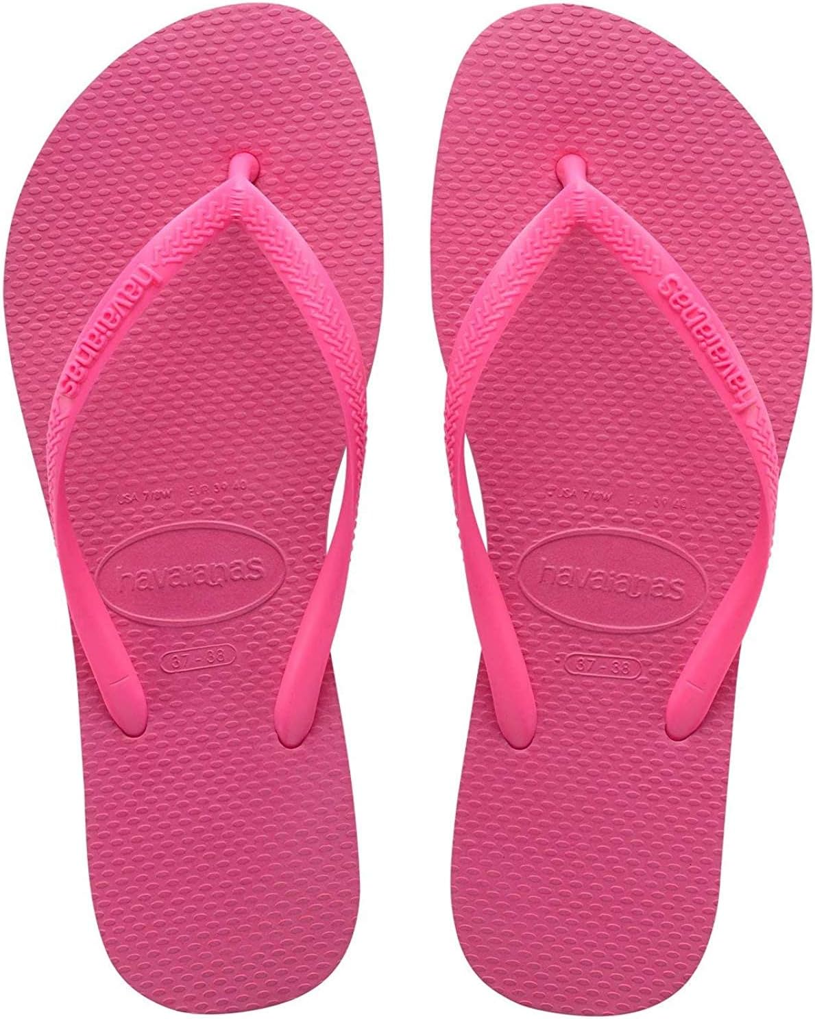 Havaianas Women's Slim Flip Flops - Retired Color - Spring And Summer Pool Sandals For Women - Pink Flux, 6