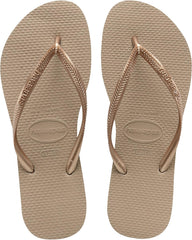 Havaianas Slim Women's Slippers, Rose Gold,7/8 US Women